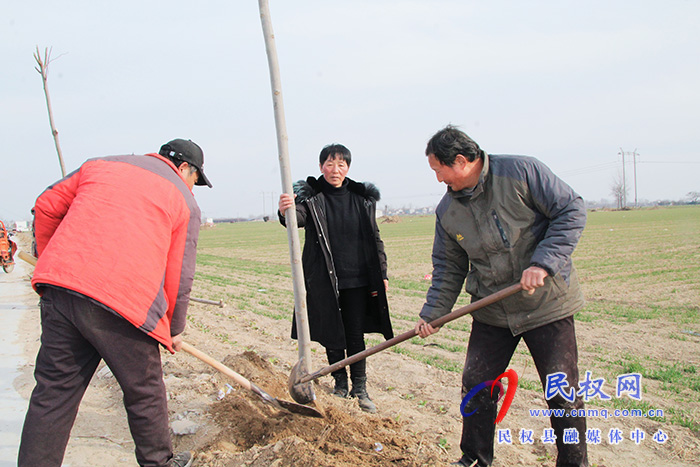 花園鄉(xiāng)干群忙植樹 鄉(xiāng)村添新綠